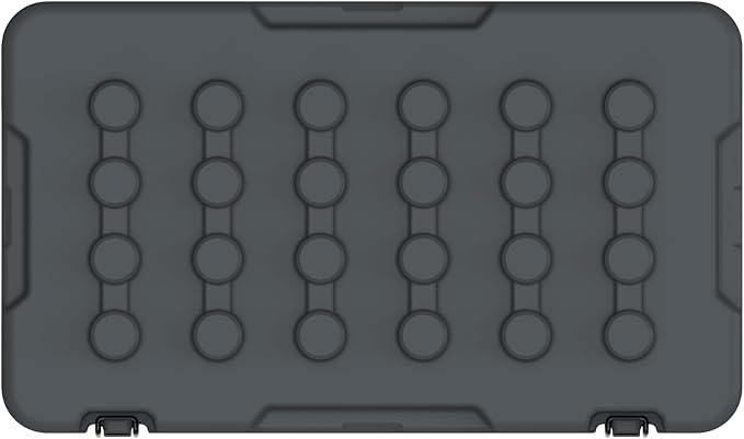 CAMP-ZERO Premium 78L Cargo & Equipment Storage Case with Coated Stainless Steel Latching and Locking System (Grey)