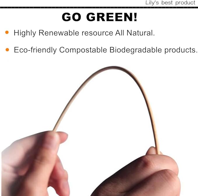 HOPELF 4" Natural Bamboo Skewers Sticks for Appetiser，Fruit，Cocktail，Kabob，Chocolate Fountain，Grilling，Barbecue，Kitchen，Crafting and Party.More Size Choices 4"/6"/8"/10"/12"/14"/16"/17.5"/30"/36"