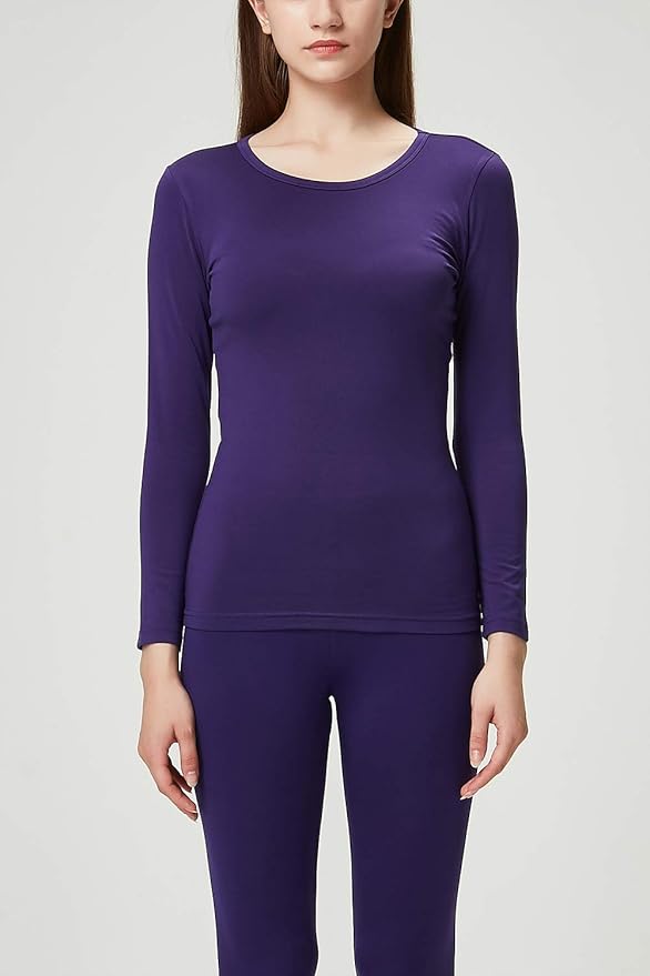 DEVOPS Women's Thermal Underwear Long Johns Top & Bottom Set
