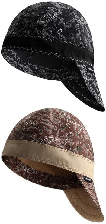 Fullsheild Reversible Welding Cap, Lightweight Cotton Comforts for Safety and Protection, FR 6 Pannel Printed Caps