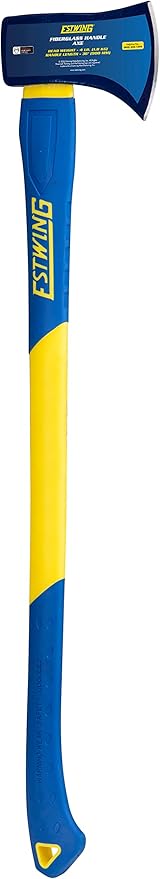 Estwing Axe, 36 Inch Handle, 4 lb Head with Fiberglass Handle, Model #62441