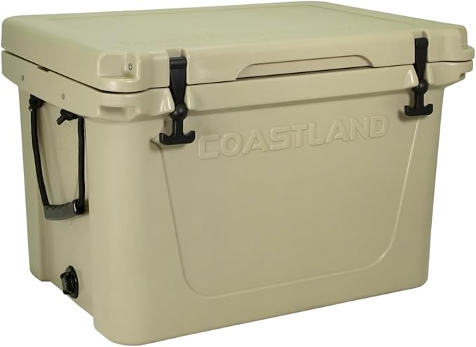 Coastland Delta Series Rotomolded Coolers, Premium Everyday Use Insulated Cooler, Ideal Portable Ice Chest Available in Multiple Capacities & Colors