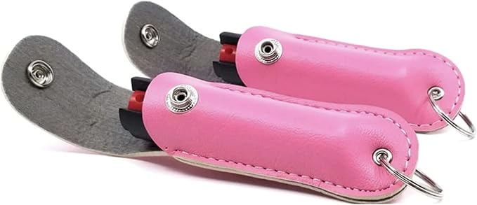 POLICE MAGNUM Mini Pepper Spray Self Defense- Max Heat Strength OC Spray- 2 Pack 1/2 Ounce Holster Keychains