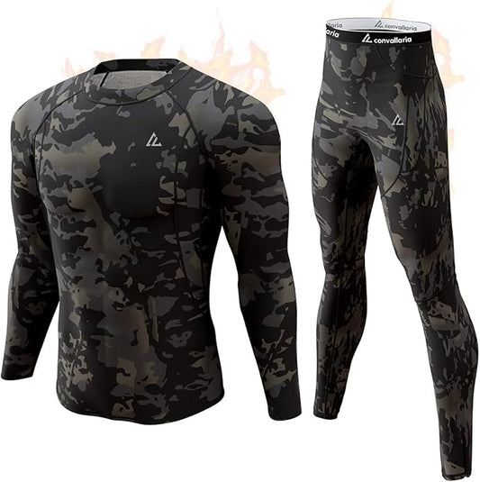 CL convallaria Thermal Underwear Long Johns Set Mens Winter Gift Hunting Gear Sport Base Layer Bottom Top
