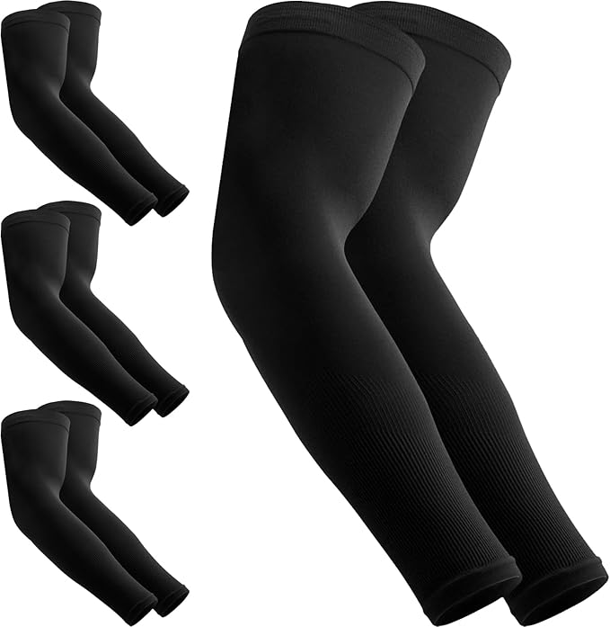 Arm Sleeves for Men Women, UV Sun Protection Compression Cooling Summer Arm Sleeves for Volleyball Basketball Sports