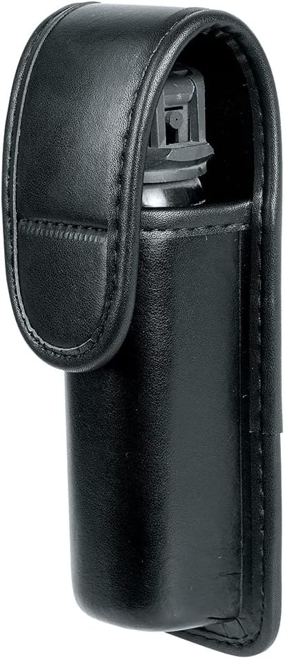TAFTACFR Molded OC/Mace Spray Pouch, Top Flap Pepper Spray Holster OC/Mace Pepper Spray Black Pouch Hidden Snap(Small for MK3 and Large for MK4)