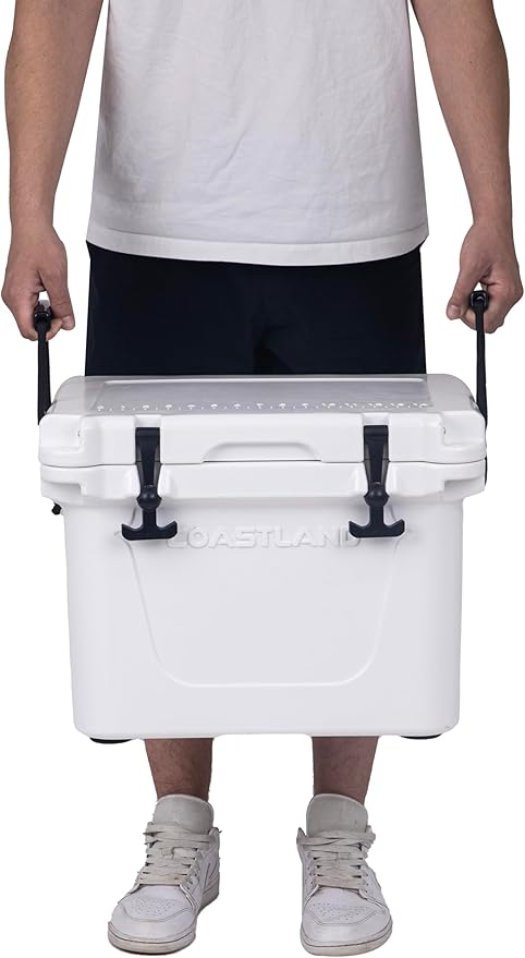 Coastland Bay Series Cooler Premium Everyday Use Insulated Rotomolded Cooler, Small Ice Chest for Tight Spaces, Soccer Games, & Tailgates
