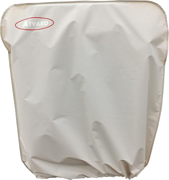 ATYARD 1pcs Folding Chair Cover Outdoor Folding Chair Protector Waterproof and UV Resistant, Black 33"(W) x39(H) Beige