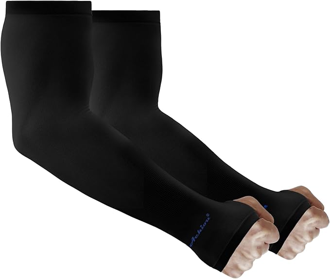 Achiou Arm Sun Sleeves Compression UV Protection Cooling for Men Women Summer Sunblock Basketball Football, Cover Arms Tattoo