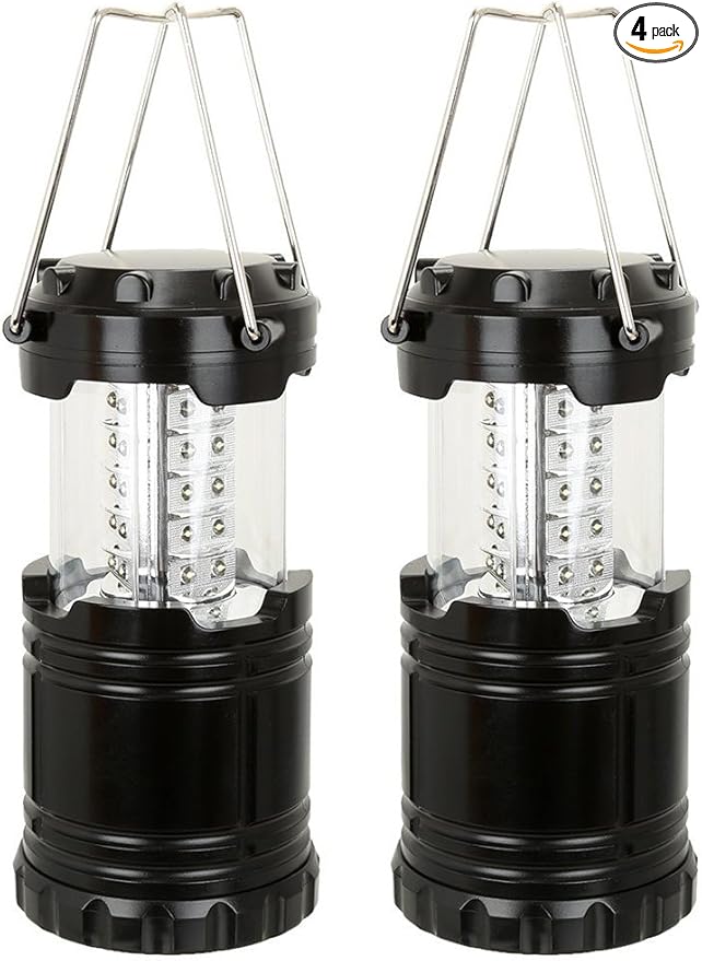 Elevon Ultra Bright LED Collapsible Water Resistant Camping Lantern Flashlights