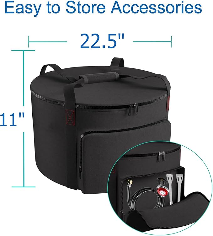 Carrying Bag for Outland Firebowl 863 Outdoor Portable Propane Fire Pit Carrying Bag for Firebowl 864 Water-Resistant 21 Inch Gas Fire Pit Carry Bag for Outland Fire Bowl