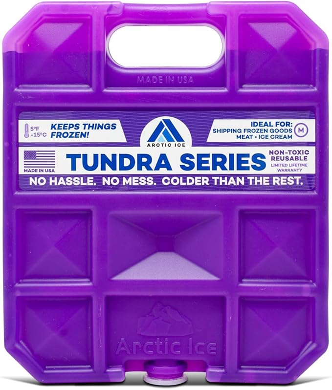 Arctic Ice Tundra Series Long Lasting Reusable Ice Pack - 5° Fahrenheit Cooling Point - Designed to Maintain Freezer-Like Temperatures in Coolers