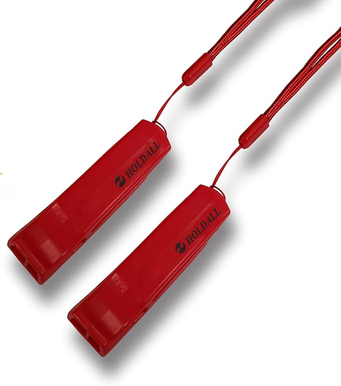 Emergency Safety Whistle with Lanyard, Loud Pea-Less Whistles for Boating Kayaking Life Vest Survival Rescue Signaling.