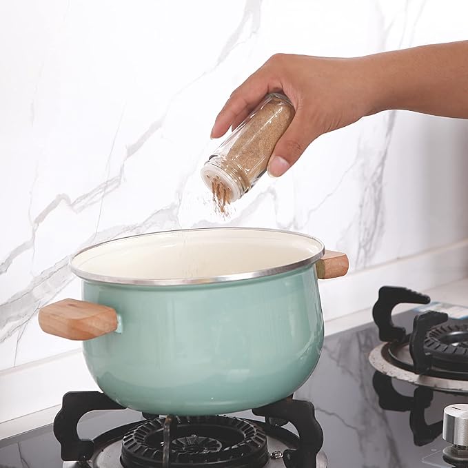 6pcs Spice Jars, 4 oz Glass Seasoning Bottles, Spices Container, Empty Spice Jars, Square Spice Bottles with Airtight Stainless Steel Caps with Shaker Lid