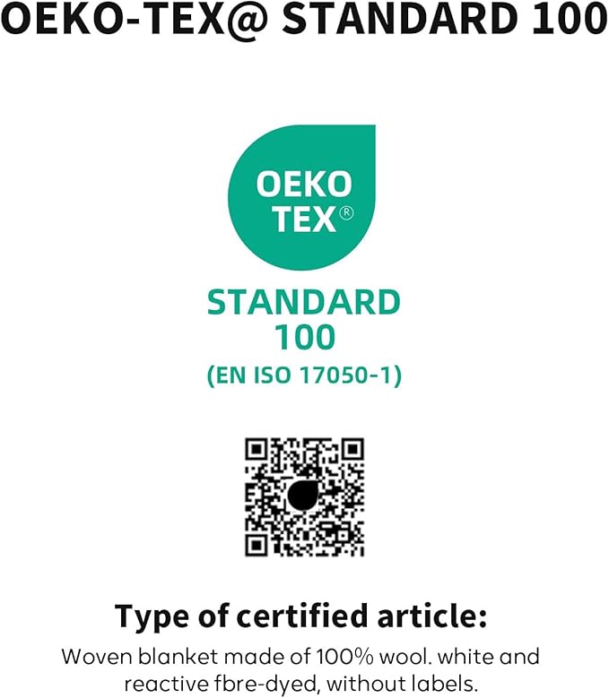 100% Wool Blanket, 48" x 62", Warm, Thick, Washable, Military Wool Blanket, Great for Camping, Outdoors, Sporting Events, Survival Kits, Brown