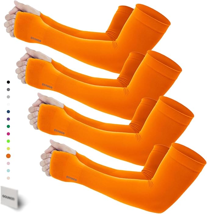 GOUNOD Gardening Sleeves to Cover Arms for Women with Thumb Holes-Sun Protection SPF Cooling Driving UV Blocking