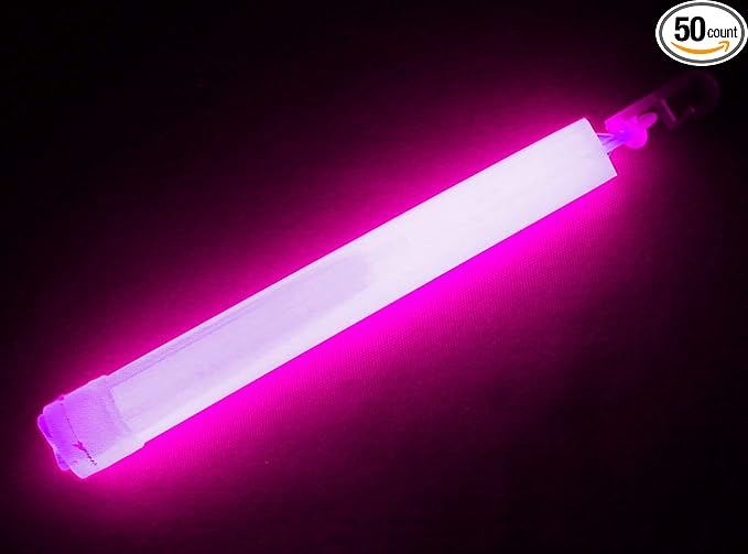 Emergency Glow Sticks - 6 Inch 12 Hour Long Lasting Military Grade Glow Sticks - Bulk Box of 50
