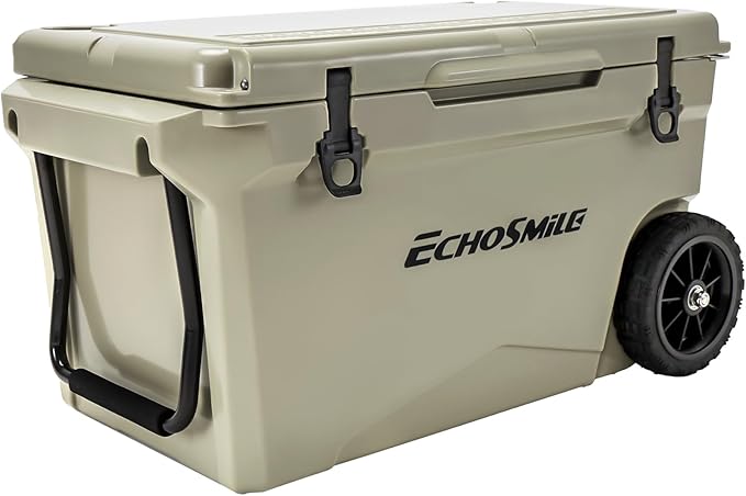 EchoSmile 25/30/35/40/60/75 Quart Rotomolded Cooler, Built to Stand up to The Rigors of The Journey