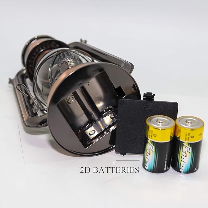 YAKii LED Vintage Lantern Metal Hanging Hurricane 12 LED Dimmer Switch Cold White Battery Operated Lantern Power Outage Indoor Camping Lighting Outdoor Brooklyn Decoration(Copper Pack of 8)