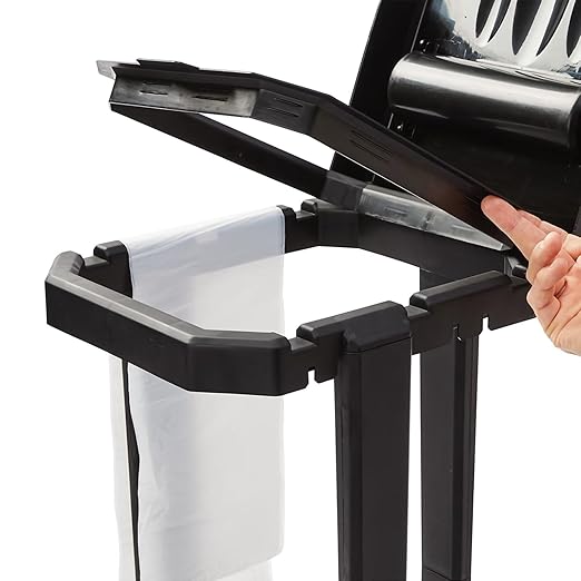 Collapsible Trash Bag Holder with Reinforced Legs and Bonus Inner Storage Compartment, Portable Trash Can, Outdoor Waste Bin with 20 Bags Included for Camping, RV, Picnic, and Home Use