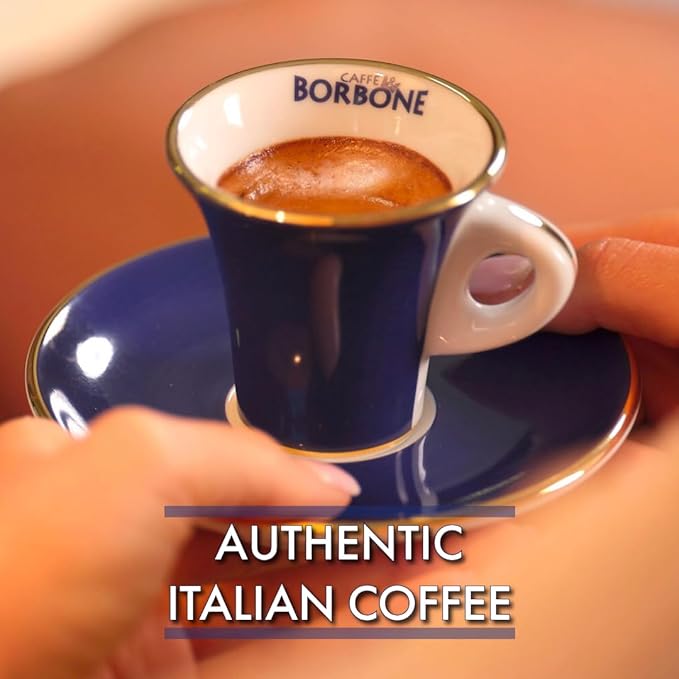 Caffe Borbone Aluminum Coffee Pods Compatible with Nespresso Original Machines, Espresso Intenso, Medium Roast, Strong and Creamy, Genuine Italian Coffee - 50 Count
