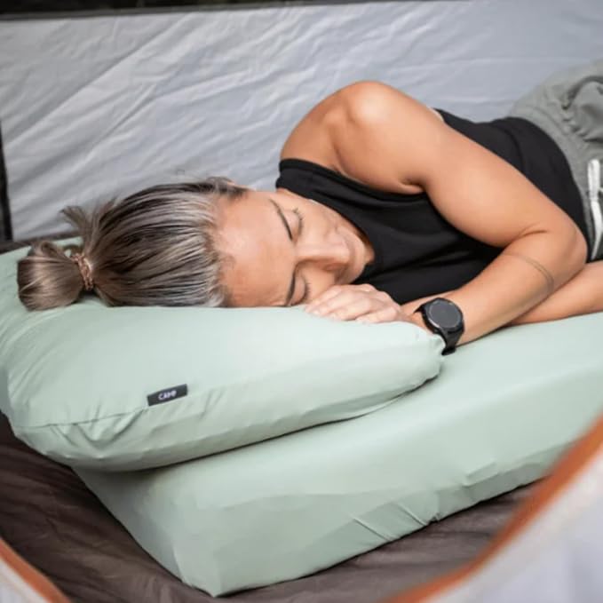 HEST Camping Pillow - Temperature Resilient, Memory Foam, Packable Travel Pillow