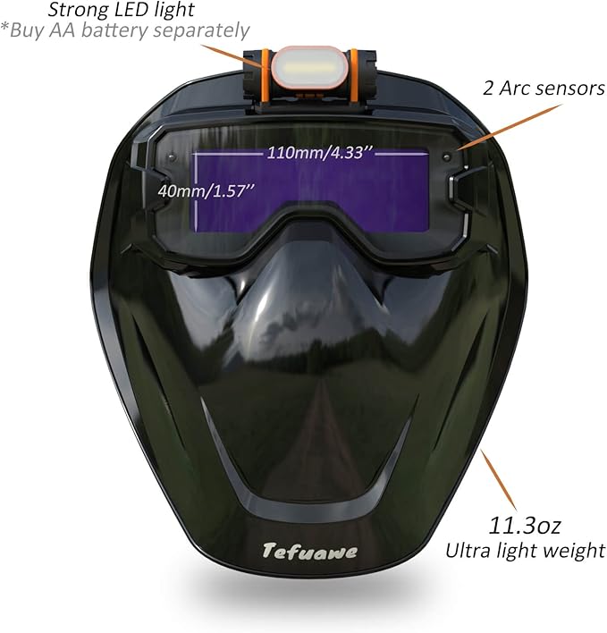 Auto Darkening Welding Goggles, True Color Technology, Digital LCD lens, Welding Hood with Neck Shoulder Drape, Detachable Welder Helmet for Tig Mig Stick Plasma Cut