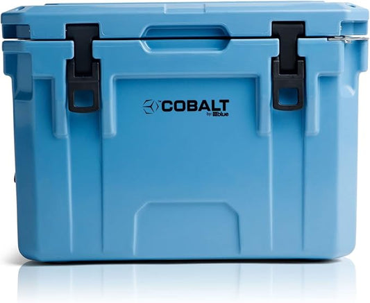 Cobalt 25 Quart Roto-Molded Super Ice Cooler | Large Ice Chest Holds Ice Up to 3 Days |