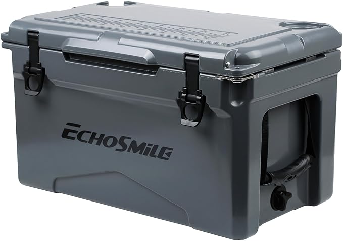 EchoSmile 25/30/35/40/60/75 Quart Rotomolded Cooler, Built to Stand up to The Rigors of The Journey