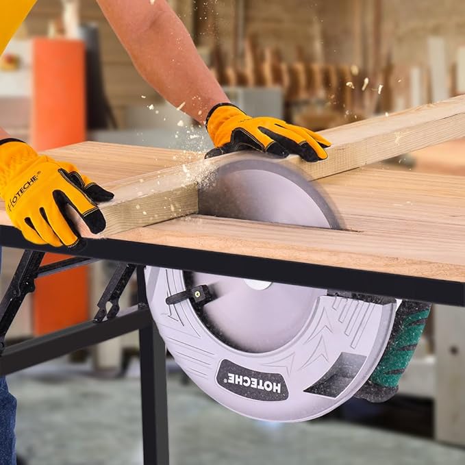 Hoteche 12-Inch Circular Saw 4-HP Compact Portable Table Saw with Saw Blade for Desktop Use