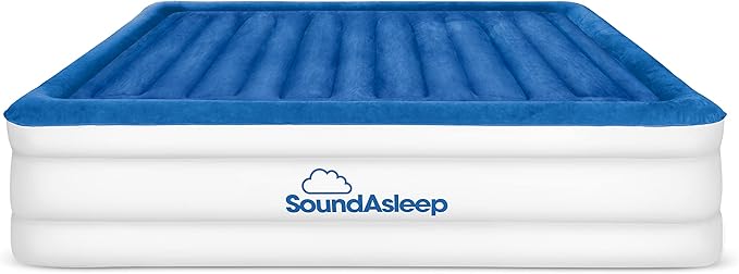 SoundAsleep Products CloudNine Series Air Mattress Includes Dual Smart Pump Technology - King Size