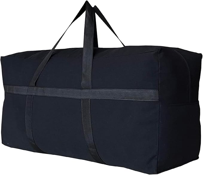 Extra Large Storage Duffle Bag for Travel, Black Oversized Giant Big Traveling Duffle Bag