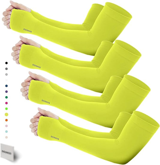 GOUNOD Gardening Sleeves to Cover Arms for Women with Thumb Holes-Sun Protection SPF Cooling Driving UV Blocking