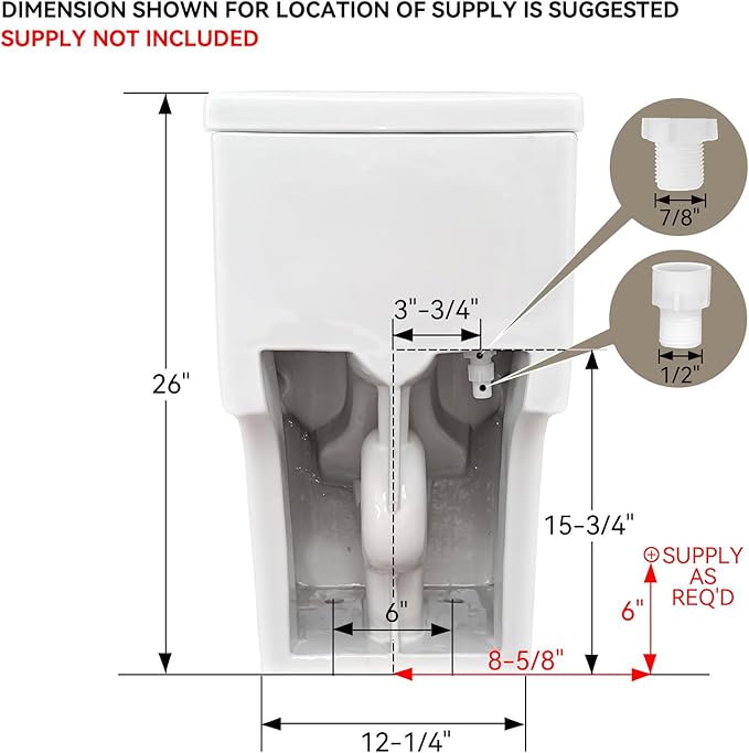 HOROW T0338WM Elongated One Piece Toilet Matte White, ADA Toilet 17.3" with Comfort Chair Height Seat, 0.8/1.28 GPF Powerful Dual Flush Toilet for Bathroom, MAP 1000g, 12" Rough-in Skirted Toilet Bowl