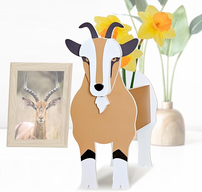 Antelope Planter, Pet Shape Garden Pots Plant Pots for Indoor/Outdoor Gardens Decoration, Cute, Surprise Gifts/Souvenirs for Pet Lovers