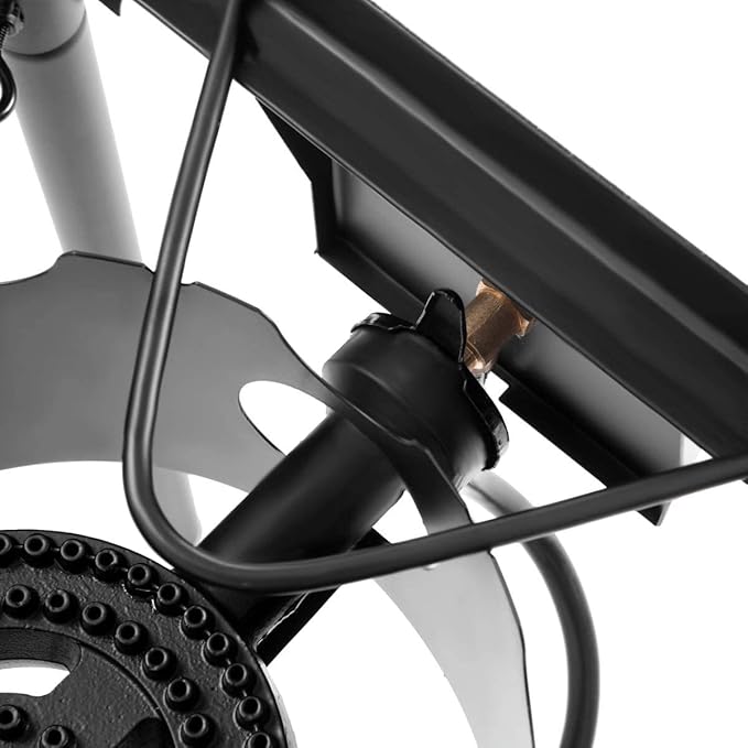 Happygrill Camping Stove Outdoor, High Pressure Single Burner Propane Gas Camp Stove w/Detachable Legs, 100,000 BTU Output, 0-20 PSI Regulator, Portable Camping Burner Picnic Cookout