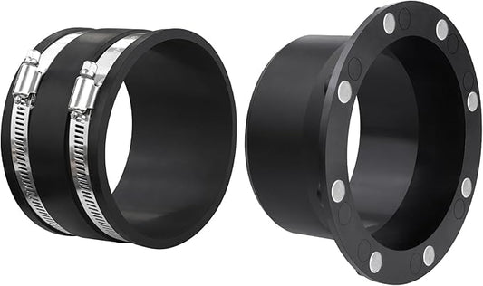 4 Inch Magnetic Dust Collection Connector w/Dust Control Flex Cuff,4" Dust Collector Hose Connector Rubber Cuff Coupler w/Magnetic Dust Collection Fitting for Woodworking Shop Vacuum Dust Collector
