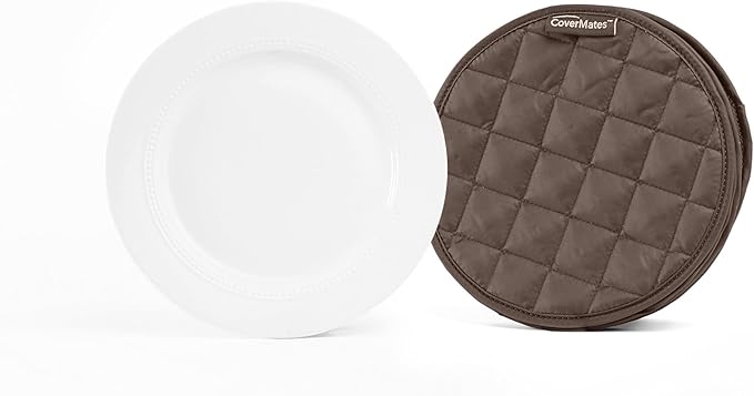 Covermates Keepsakes - Quilted Divider Set - Set of 4 - Scratch & Breakage Protection - Stain Resistant - Machine Washable - China Storage, Bronze