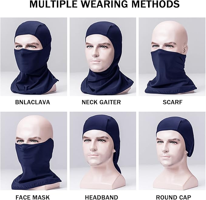 Cold Weather Face Cover for Men Windproof Thermal Winter Breathable Scarf Mask Women Neck Warmer Hood