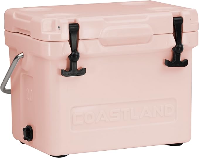 Coastland Bay Series Cooler Premium Everyday Use Insulated Rotomolded Cooler, Small Ice Chest for Tight Spaces, Soccer Games, & Tailgates