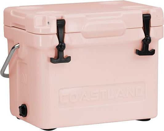 Coastland Bay Series Cooler Premium Everyday Use Insulated Rotomolded Cooler, Small Ice Chest for Tight Spaces, Soccer Games, & Tailgates