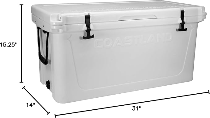 Coastland Delta Series Rotomolded Coolers, Premium Everyday Use Insulated Cooler, Ideal Portable Ice Chest Available in Multiple Capacities & Colors