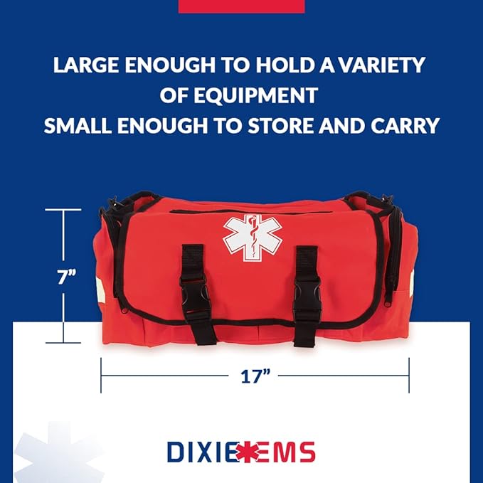 Dixigear First Responder On Call Trauma Bag W/Reflectors - Red