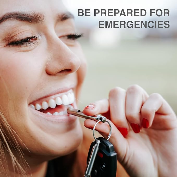 DAILYCARRYCO. TiWhistle - Titanium Emergency Whistle (Light Purple)