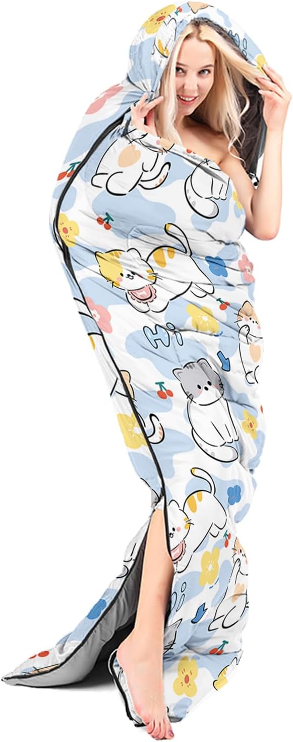 CVHOUSE Camping Sleeping Bags,3 Season Warm & Cool Weather,Lightweight,Waterproof Sleeping Bags for Adults & Kids,Traveling,and Outdoors,Camping Gear Equipment