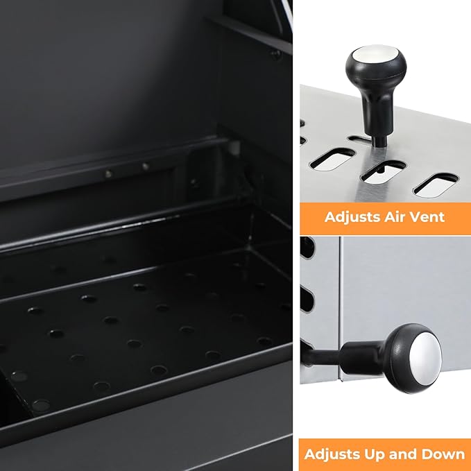 Gas and Charcoal Grill Combo with Side Burner, Dual-sided Frying Plate, Thermometer, Wheels, Side Table, 37,230BTU Gas Grill for Patio, Garden