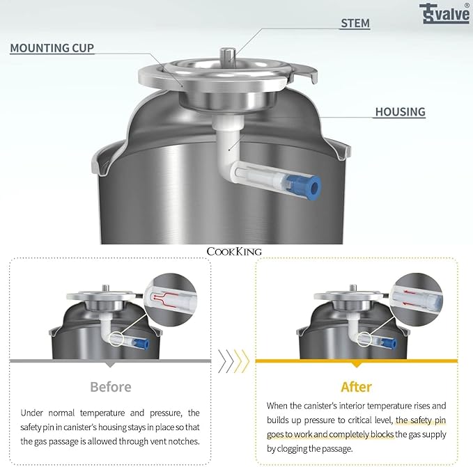 8oz Butane Fuel Canisters Cylinders with Dual Safety System (24 Pack)