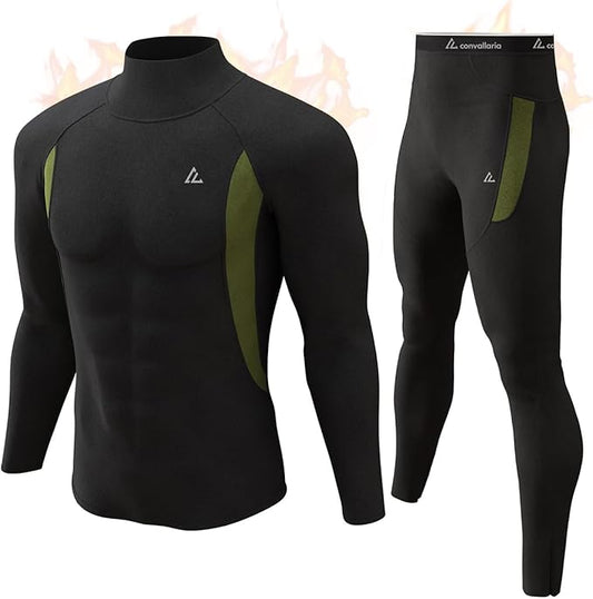 CL convallaria Thermal Underwear Long Johns Set Mens Winter Gift Hunting Gear Sport Base Layer Bottom Top