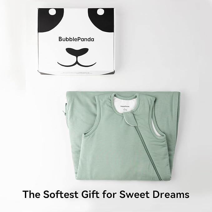 BubblePanda Rayon Made from Bamboo Sleep Sack 2t-3t 1.0 Tog Soft Toddler Sleeping Sack 24-36 Months for Babies 2-Way Zipper Baby Wearable Blanket