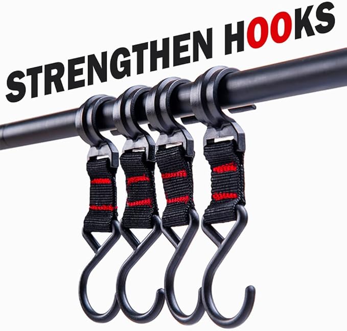 Foldable Tripod Camping Hanging Rack - 4 Hooks Outdoor Cookware Storage Portable, Outdoor Camping Folding Rack (Large)